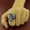 Santa Muerte Ring Stainless Steel Mexican Grim Reaper Our Lady of Holy Death for Men Punk Jewelry