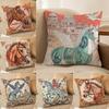 Luxury Dream P-Pegasus Cushion Cover Soft Plush Double-Sided Printed Sofa Pillow Cushion Cover | Cozy All-Season Decor Gift