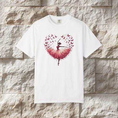 Ballerina Butterfly T-Shirt, Romantic Dance Art Tee, Balletcore Gift