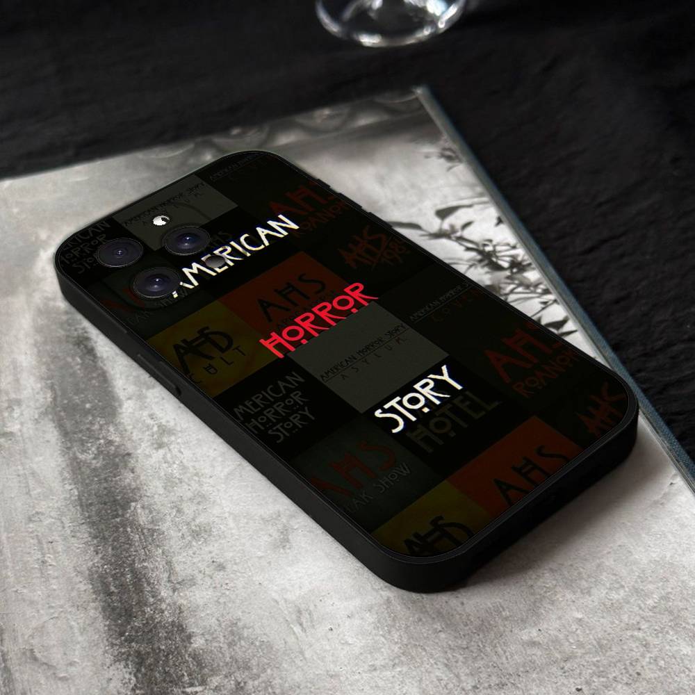 American Horror Story AHS 1984 Phone Case For IPhone 17,16,15,14,13,12,11 Plus,Pro,Max,XR,XS,X,7,8 Plus,Mini Black Silicone Soft