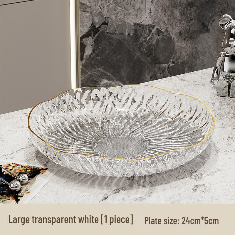High-Value Transparent PET Fruit Plate for Living Room Snacks