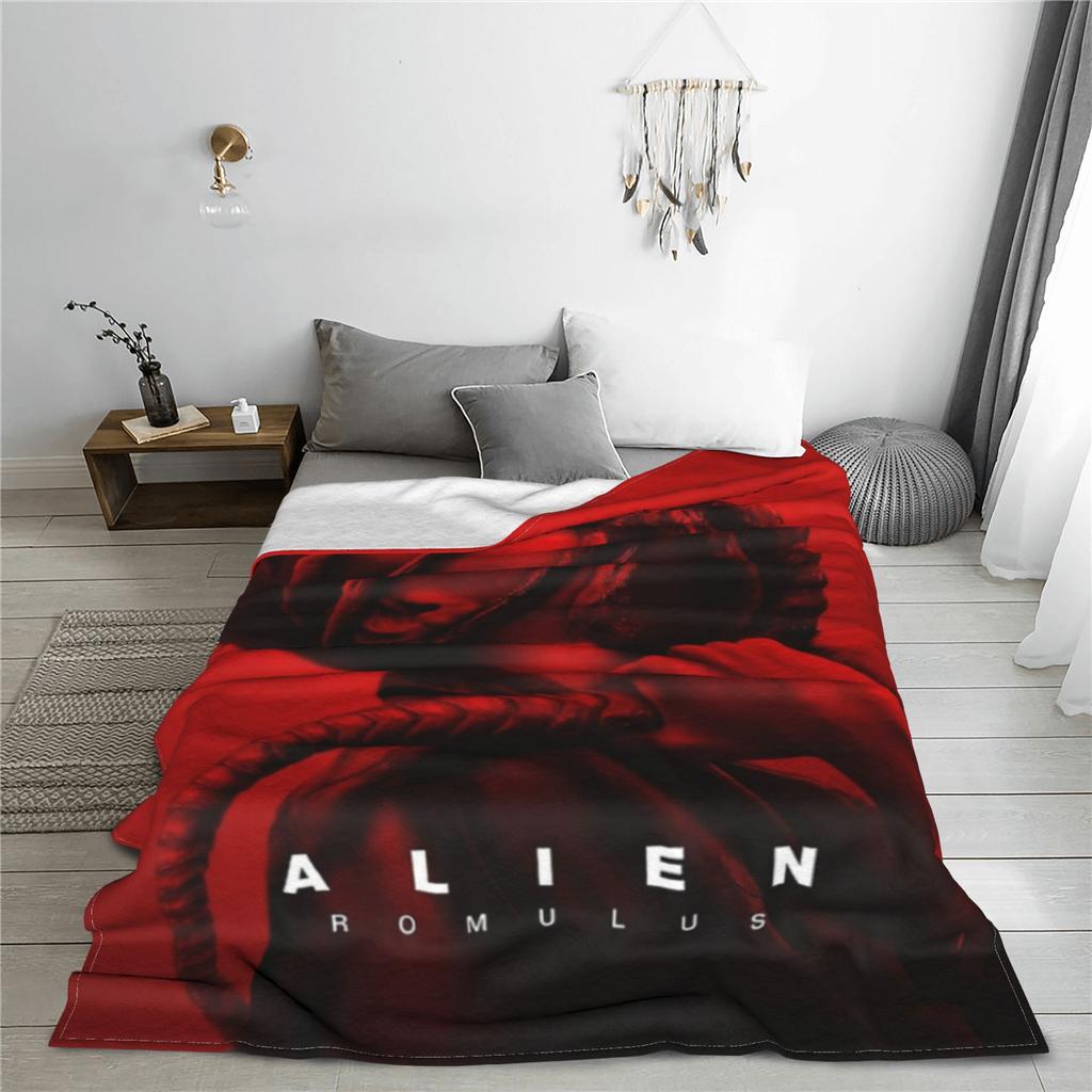Alien Romulus Filmdecke Mehrere Größen Super Weich und Warm Überwurfdecken für Couch Sofa und Bett