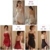 Silk Sleepwear Dress For Women With Vneck And Lace Detail Sleepwear For Lounge And Nightwear