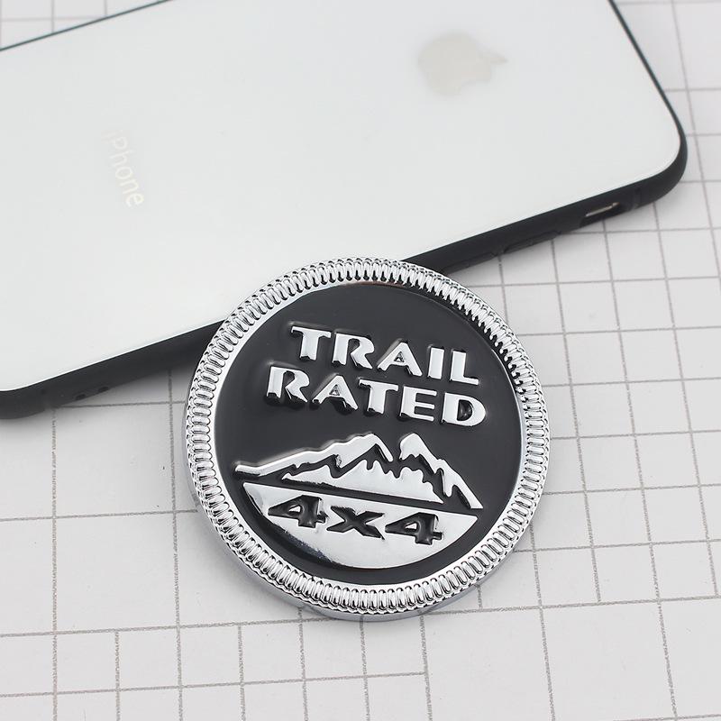 Jeep Off-road Compass Wrangler 4X4 Snow Mountain Metal Emblem Sticker