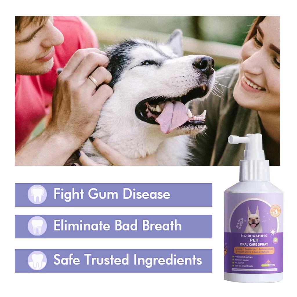 50ml Dog Oral Spray Dog And Tooth Cleaning Spray, Tooth Spray, Dog Oral Spray, Pet Breath Freshener Oral Spray