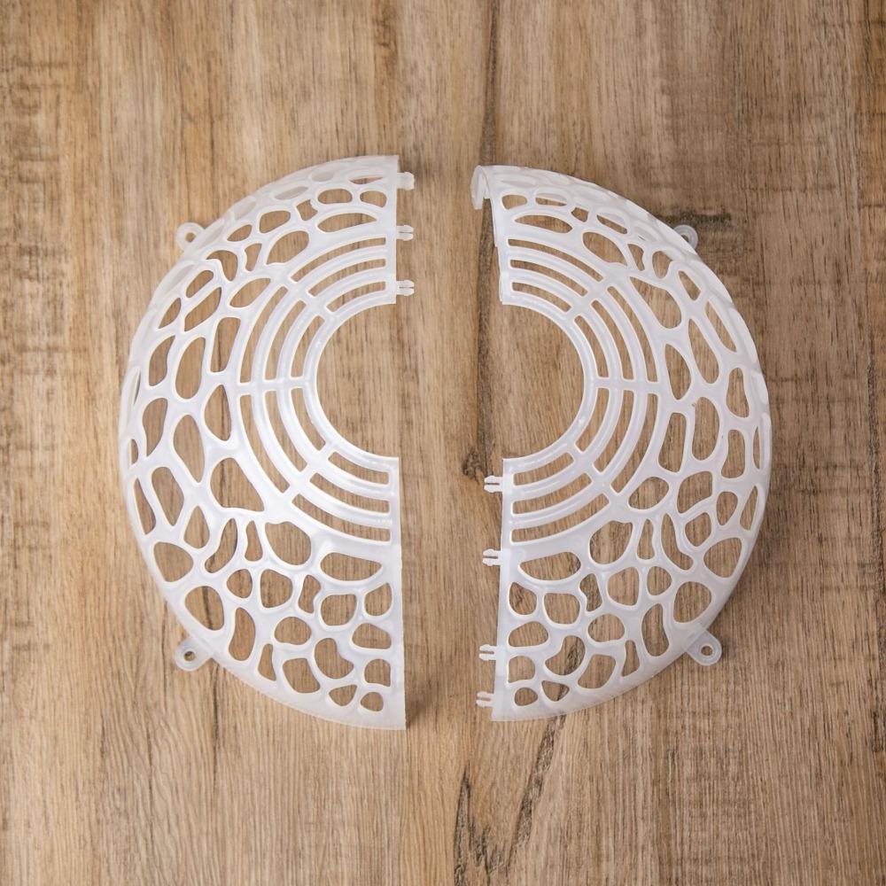 Creative Hollowed Plants Soil Protector Cover Plastic Replaceable Floral Hole Cover Transparent Planting Cover Horticultural