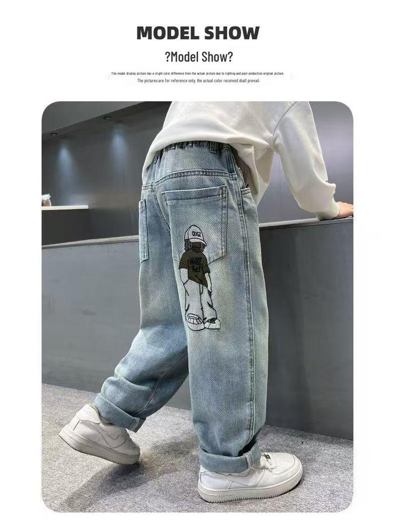 Barnbyxor i denim för pojkar - Vår och Höst - Snygga och Bekväma