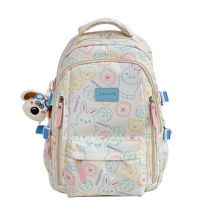 Graffiti Print Backpack Women's Backpack Large Capacity Student Schoolbag