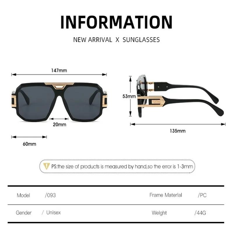 Midnite Star Fashion Men Sunglasses Women New Vintage Luxury Brand Designer Oversized Eyewear Male Shades Uv400 Driving Glasses