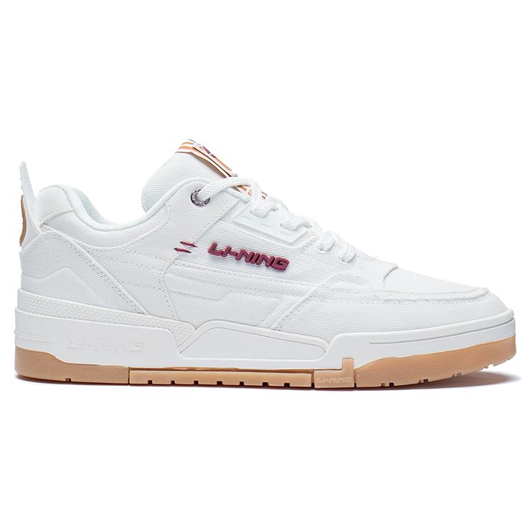 Li Ning Qi Tian Wear-Resistant Lightweight Breathable Low-Top Skate Shoes Men Sneakers Off-White AGCS079-5