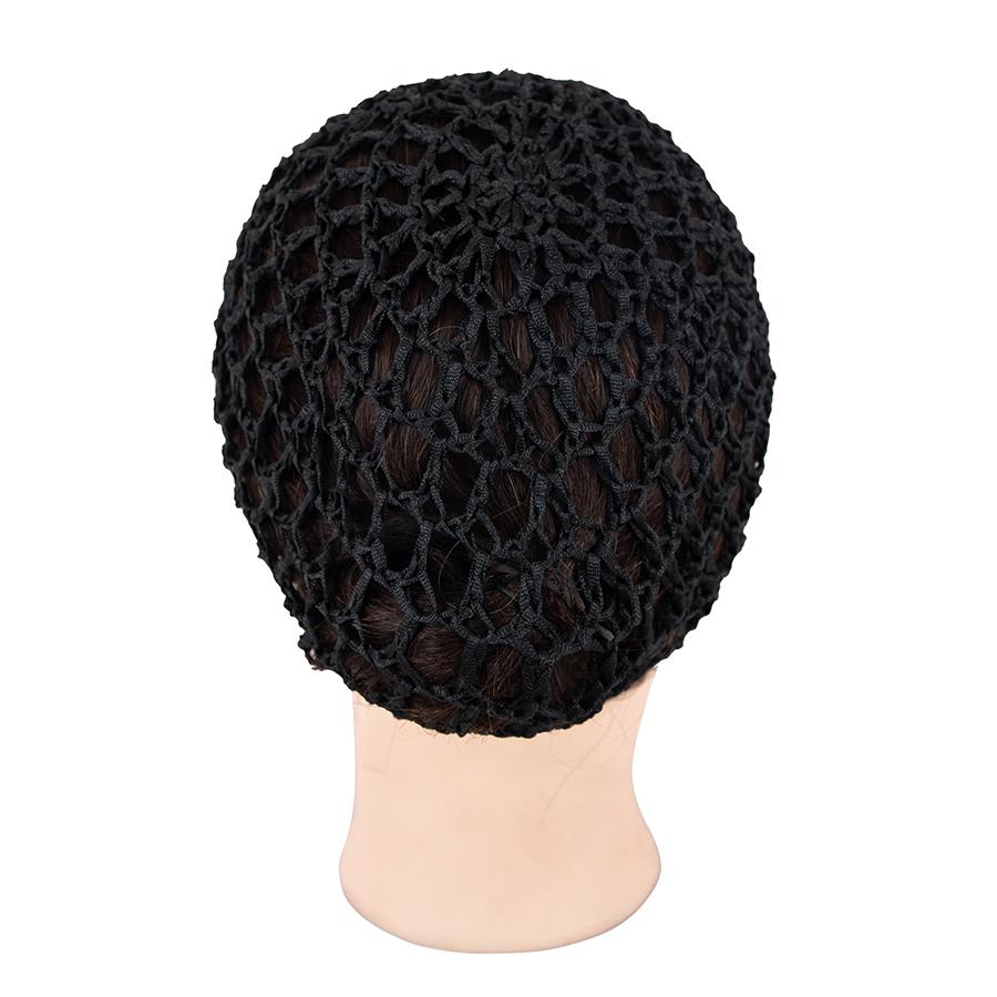 

1PC Mesh Crochet Hair Net Snoods for Women, Soft Rayon Knit Crochet Hairnet Hair Cover Accessory for Sleeping (Black)