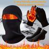 3pcs Winter Sports Thermal Headgear, Gloves & Socks Set - Face/Face/Neck Coverage Cold-Weather Outdoor Kit for Men & Women.