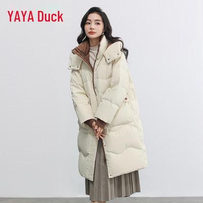Women's Long Thickened Casual Duck Down Jacket YE3B600692H