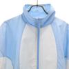 Adidas Originals Trefoil Logo Windbreaker L Sky Blue Mesh Lining Women Used