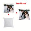 1 customized photo personalized pillowcase with modern checkered pattern, zipper closure, machine washable for uploading your ph