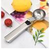Stainless Steel Two-in-One Ice Cream Scoop, Popsicle Spoon, Balling Tool, Multi-Functional Ice Cream Balling Scoop, Ice Cream Fruit Spoon