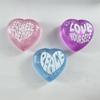 Glitter Heart Shaped Squeeze Toys With Positive Quotes Soft Touch For Kids Adults Relaxation Party Favors
