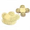 50 PEZZI Carta Specchio Quadrata Vuota a Fiore per Involucri Tartufi, Mini Pirottini per Cupcake, Bicchierini per Caramelle al Cioccolato per Matrimonio