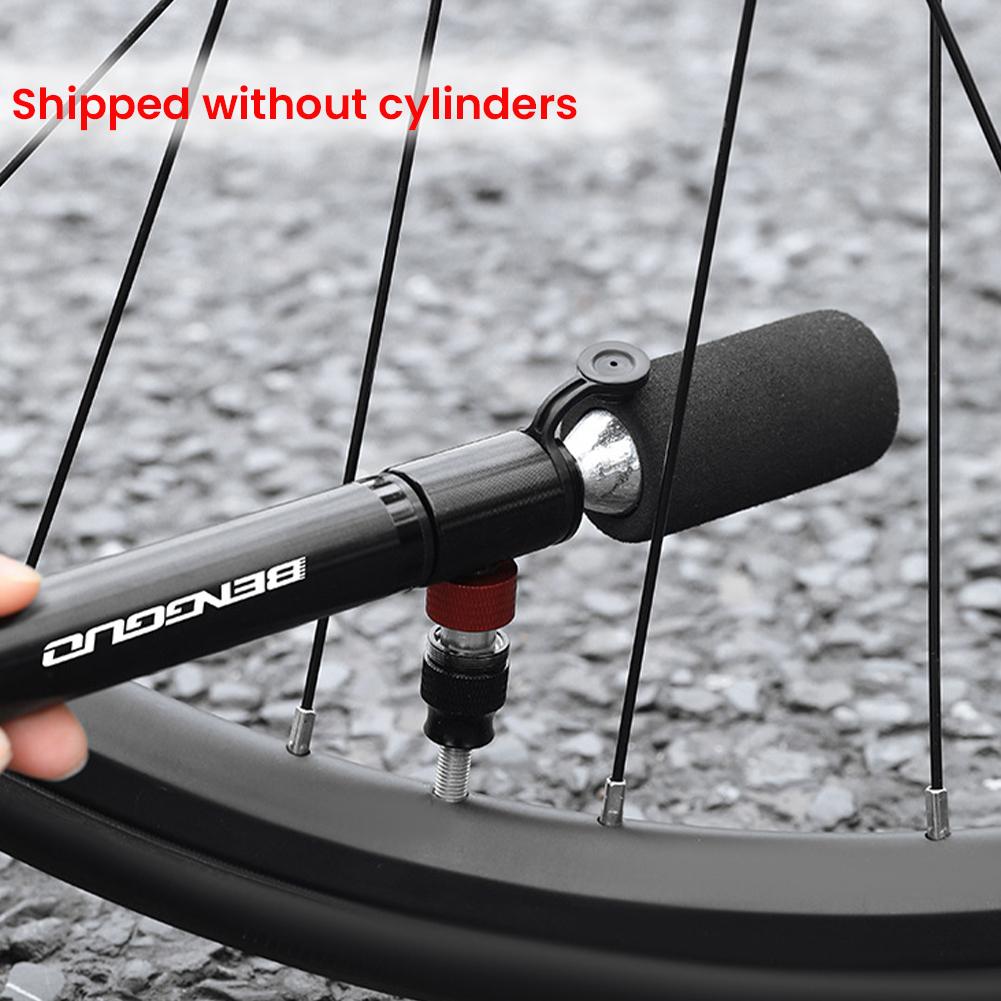 110PSI Mini Bike Pump Aluminum Alloy Bicycle Tire Pump Fits and Schrader Bicycle Hand Pump MTB Road Bicycle CO2 Air Pump