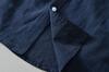 EASTEMPO Summer Short Sleeve Loose Solid Plus Sizes Men's Cotton-Linen Shirt, Casual, Business, Fit, Stylish, Lightweight, Color, (JP, Alphabet, 2XL,