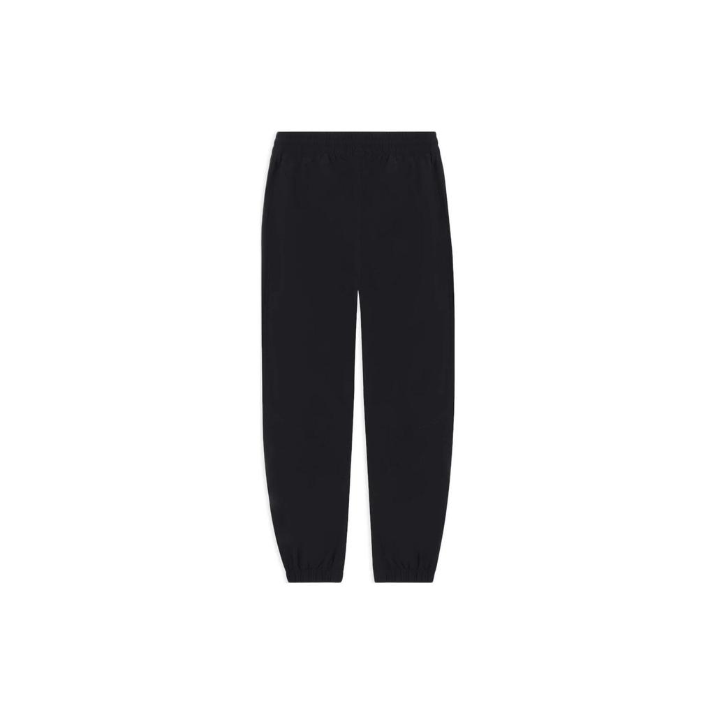 Li-Ning Wade Series Solid Color Drawstring Knit Sports Pants Men Bottoms Black AYKS791-1