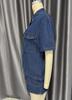 2025 Retro Lässiges Denim Kurzarmhemd & Shorts Set - Damen Frühling/Sommer