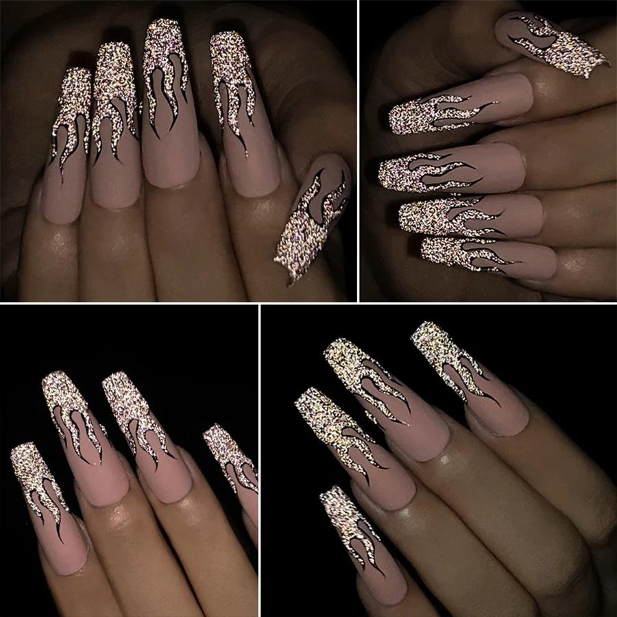 3D Metallic Nail Line Gel High Shine Reflective Flash Chrome DIY & Salon Use Dazzling Sparkle Nail Art Stripe Gel