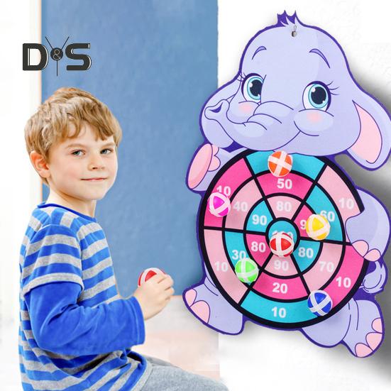 Țintă cu Animale pentru Copii Minge Lipicioasă Sigură Distracție în Interior/Exterior Joc de Coordonare Concentrare Jucărie Cadou pentru Petrecere în Familie