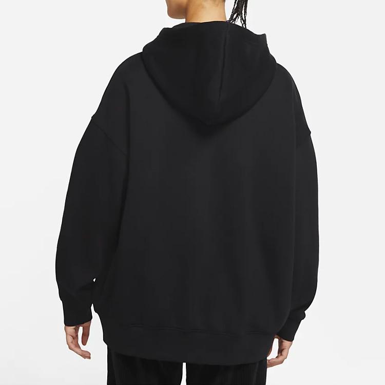 Nike Zippered Fleece Lined Hooded Jacket Women Jackets Black DD5635-010