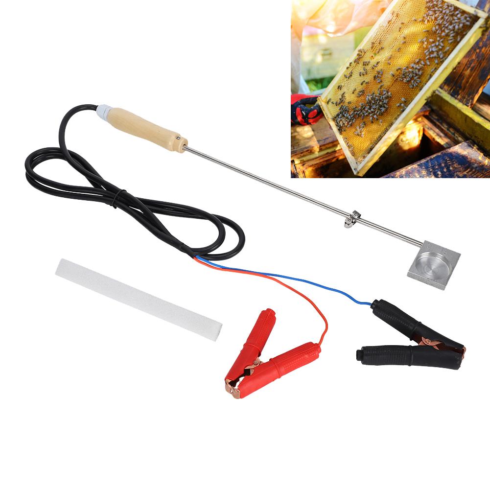 Biene Milbe Wärme Fumigator Volatilizer Bienenzucht Werkzeug Elektrode Crocodilian Clip 12V