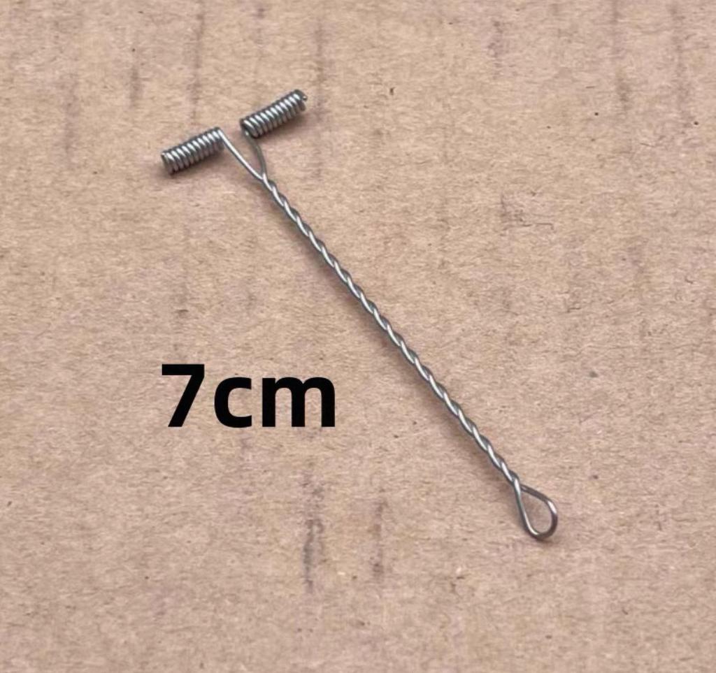T-Shaped Twisted Wire Hook Rig with/without Rings, Tiānpíng Leader Holder, Swivel, Wire Rig Brancher