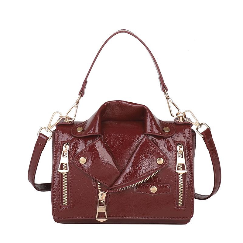 Foreign trade personality jacket suit bag bag 2025 new European and American fashion rivet shoulder bag women's small square bag tide