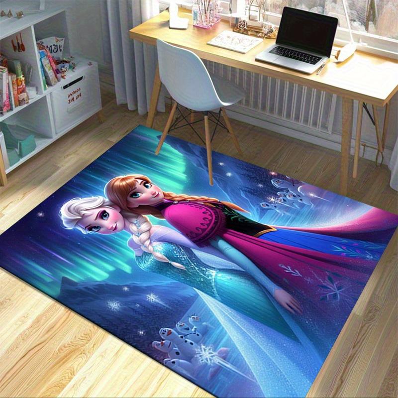 1pc. Elsa & Anna Frozen Princess Carpet - Home Decor Rug, Office Mat, Chair Cover, Outdoor Blanket, Gift for z049024