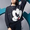 Li-Ning X Disney Co-Branded Oversized Pullover Sweatshirt Women Sweatshirt Black AWDQC28-2