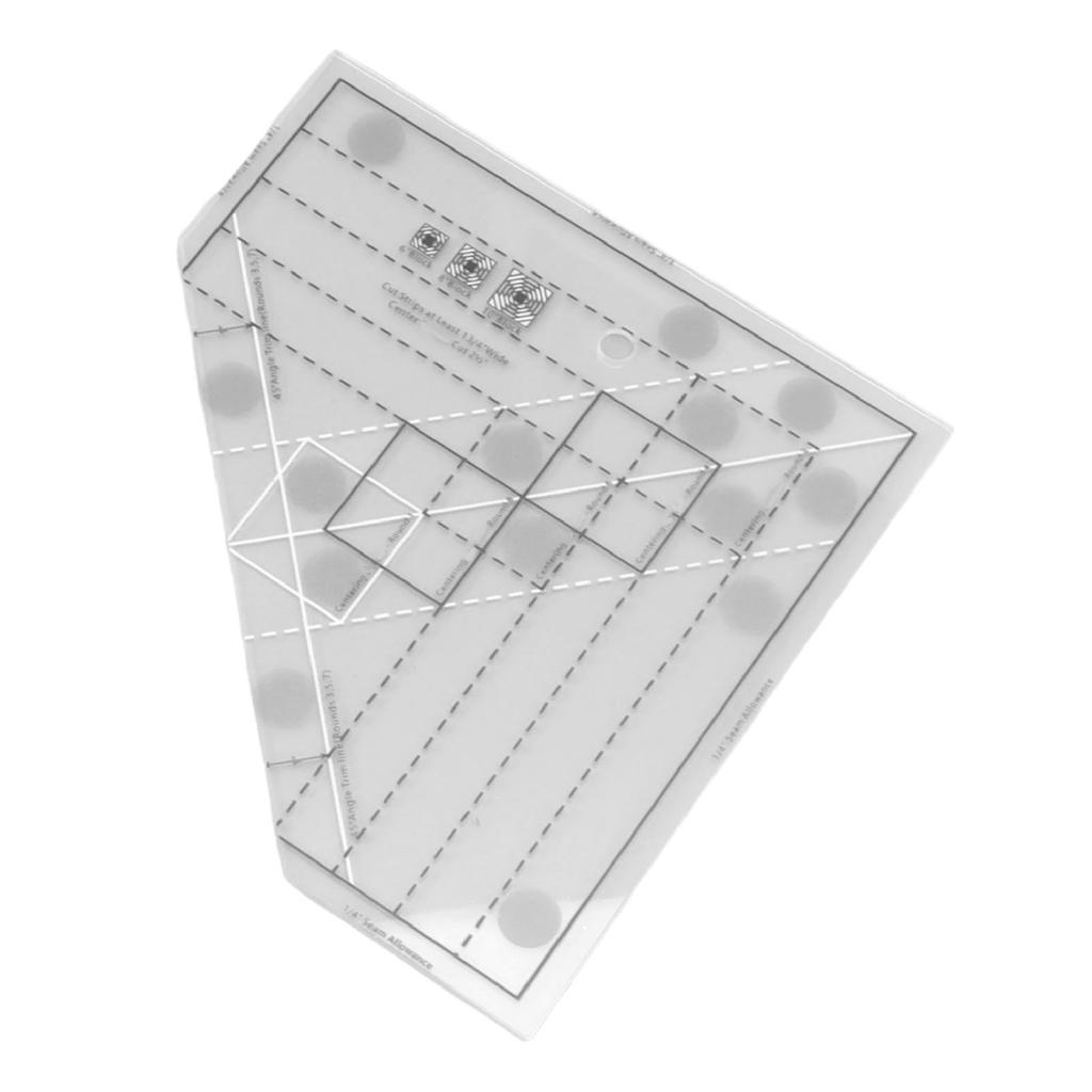 Raster Quiltlineal Professionelles Acryl Präzise Skala Haushaltsnählineal für DIY Nähen