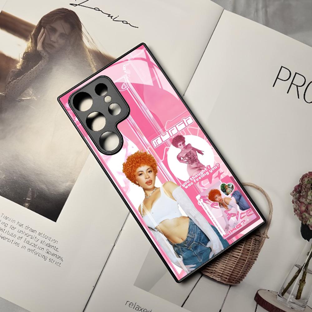 

Female Rapper Ice Spice Phone Case For Samsung Galaxy S26 S25 S24 S23 S22 S20 S21 Edge Ultra Plus Fe Colored Silver Cover Galaxy S26