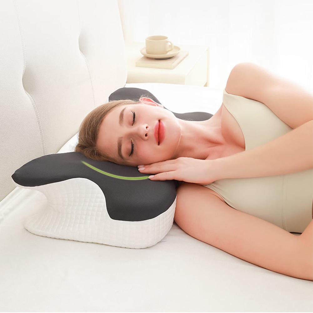 Ergonomic Slow Rebound Memory Foam Pillow Comfortable Sleep Cervical Vertebra Pillow Neck Protection Memory Foam Bedding Pillow