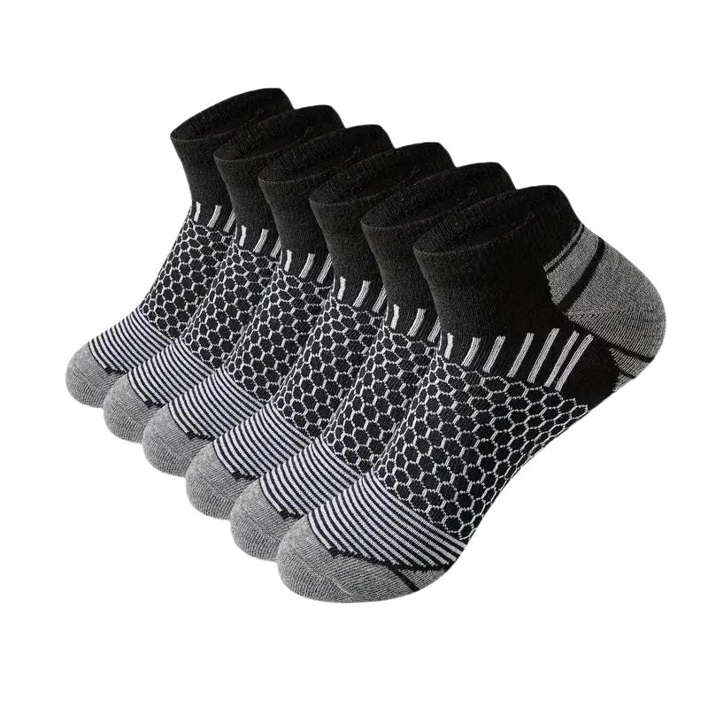 6/12 Pairs Colorful Men's Low Tub Socks Fashion Comfortable Autumn Classic Black Business Sock High-quality Men's Short Socks