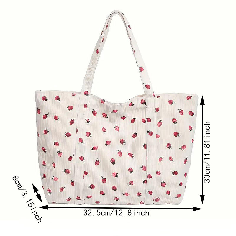 1Pcs Corduroy Tote Bag for Women Travel Crossbody Bag Purse Women Shoulder Bags Work Handbags Everyday Hobo Bag