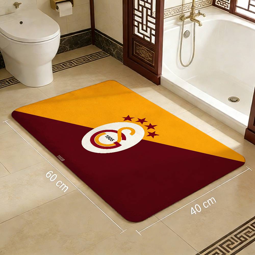 G-Galatasaray Vivid Door Mat Cheaper Anti-slip Modern Living Room Balcony Printed Bedside Mats