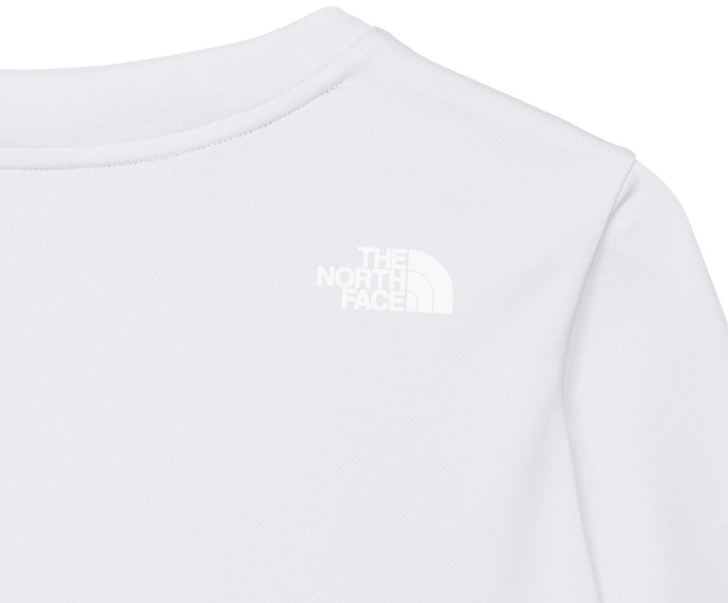 The North Face Long Sleeve Sunrise Size 100 Tee, White,
