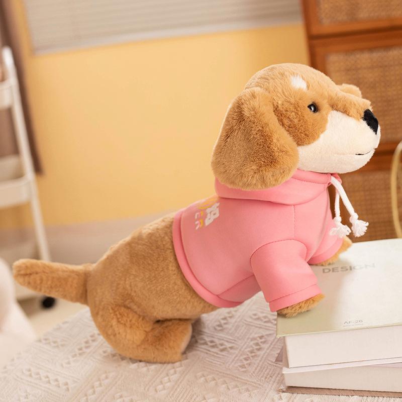 Cute Dachshund Dog Doll Plush Toy Dog Doll Girl Sleeping Soothing Pillow Ragdoll