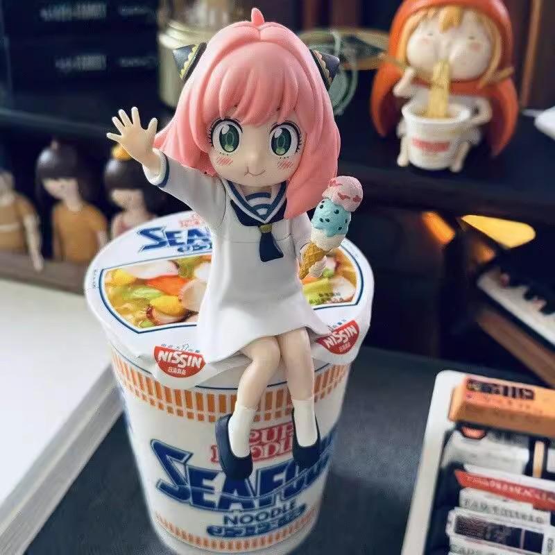 Anya Sitting Pose Eating Ice Cream Figure - Spy x Family Anime Collectible Gift