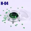 12Color Nail Flash  Discoloration Nail Decoration Butterfly Sequins