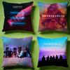 Stylish OOneRepublicable Cushion Cover Versatile DoubleSided Pillow Case Fit for Sofa Bed Car  Daily Decor