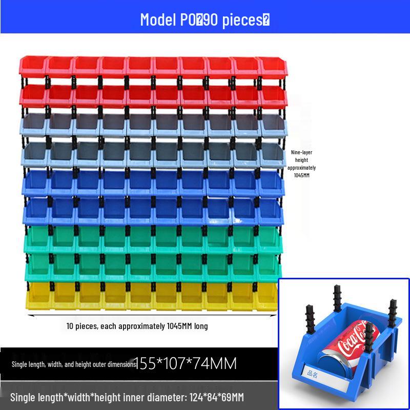 Plastic Component Storage Box with Adjustable Sections