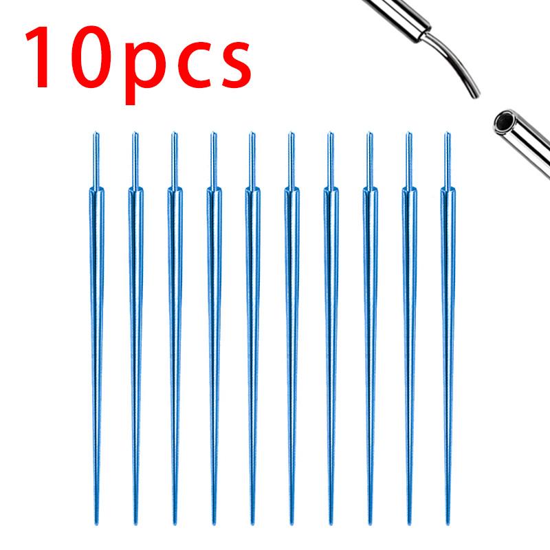 10pcs ASTM F136 TItanium Insertion Pin Taper for Thread Nostril Piercing Taper Push in Earring Implantation Grade Piercing Tool