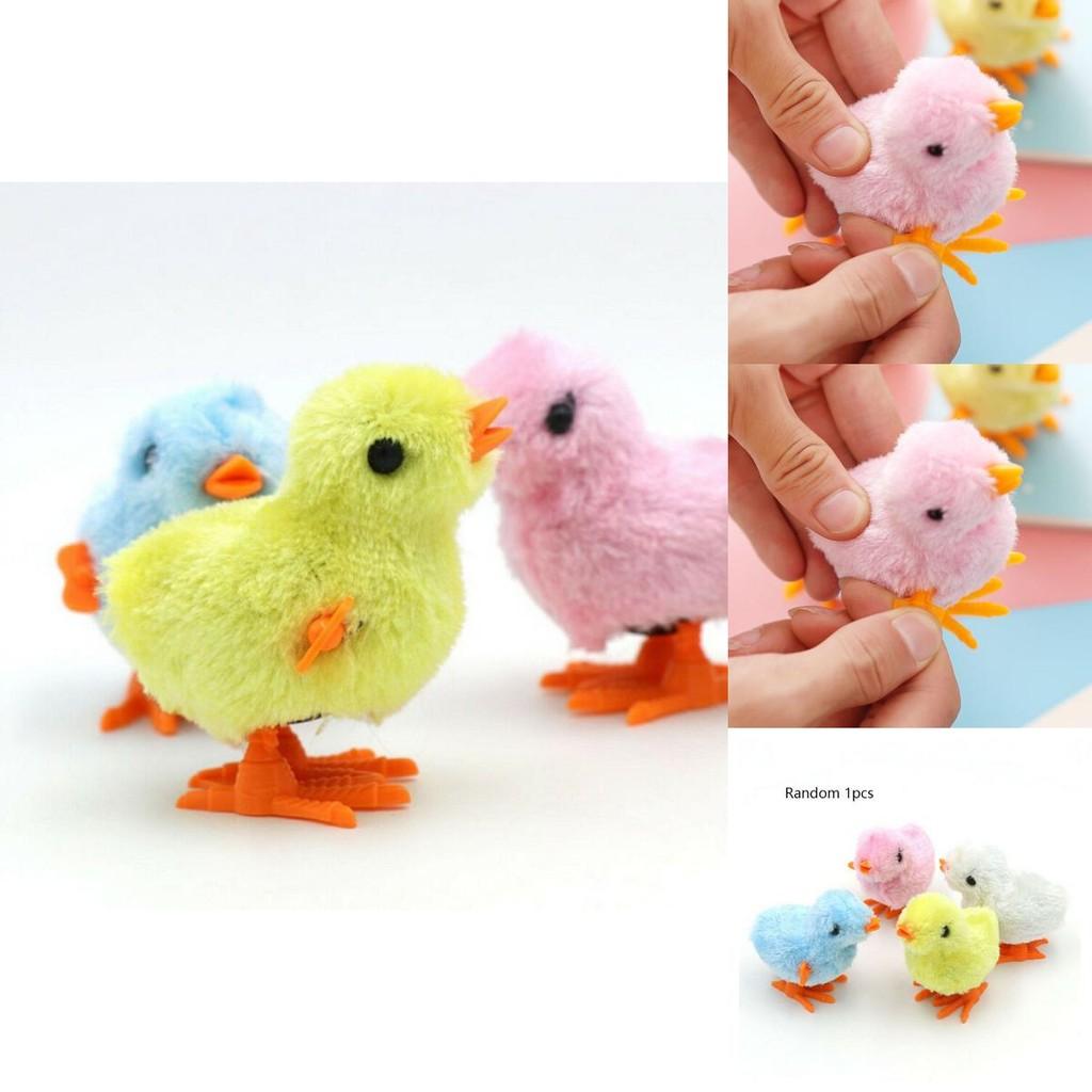 Naughty Clockwork Plush Chicken Fun Kids Toy Gift