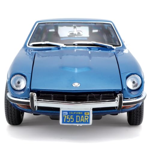 Maisto 1/18 Scale Nissan Datsun 240Z 1971 Blue / Diecast Model Car, Finished Product, 31170 BU