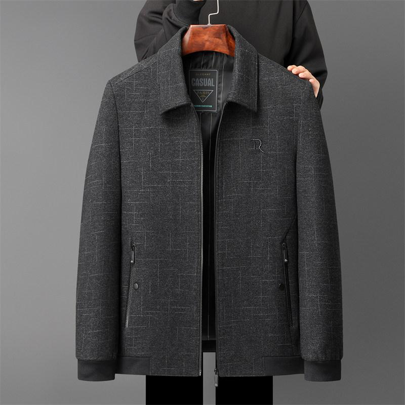 

Весенне-осеннее повседневное пальто Новое для мужчин среднего возраста для пожилого дедушки Топ 190